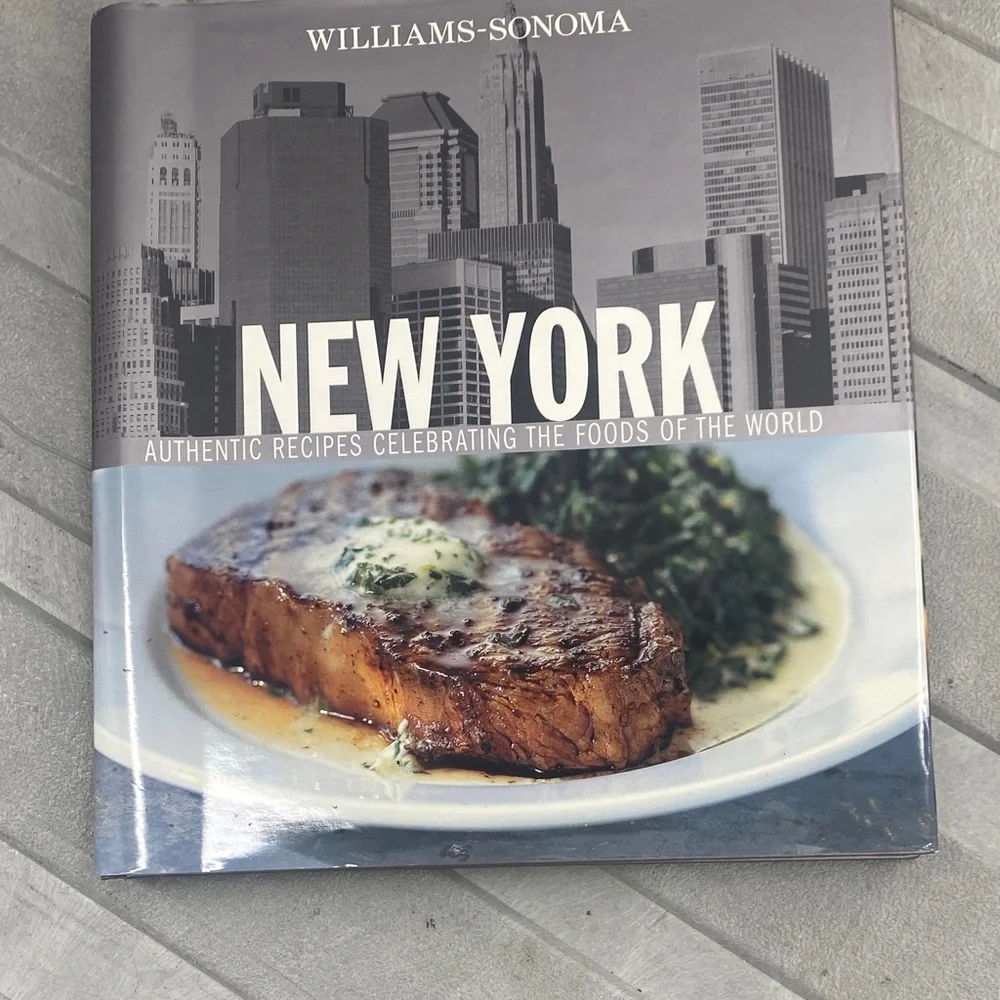 Williams Sonoma New York Cookbook with Gray and Blue Cover
